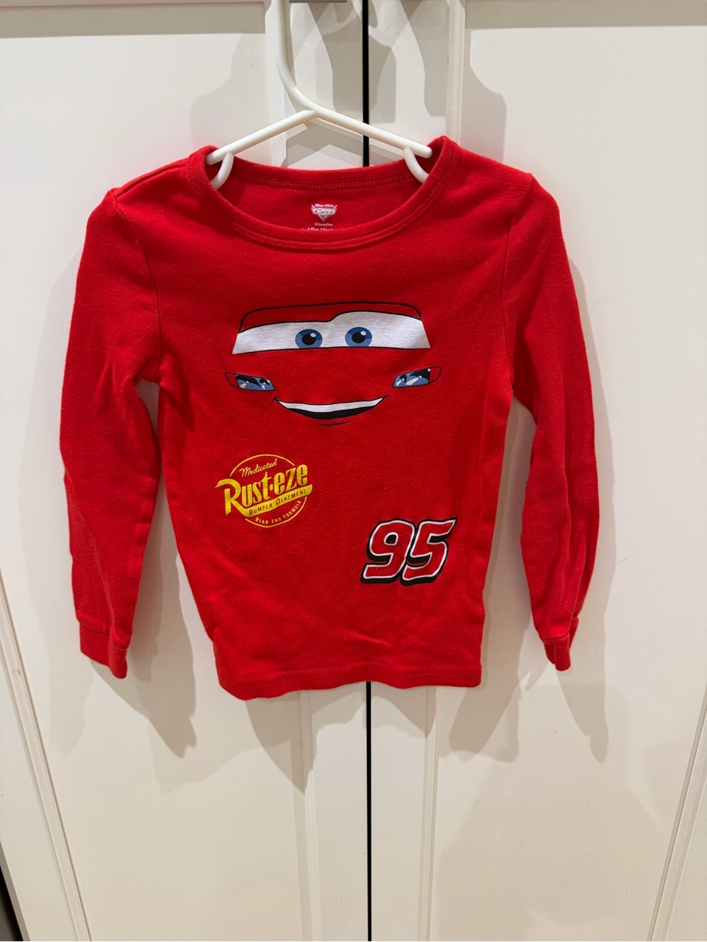 Cars 5t Lightning McQueen Red Kids pajamas Top - Brand: Disney